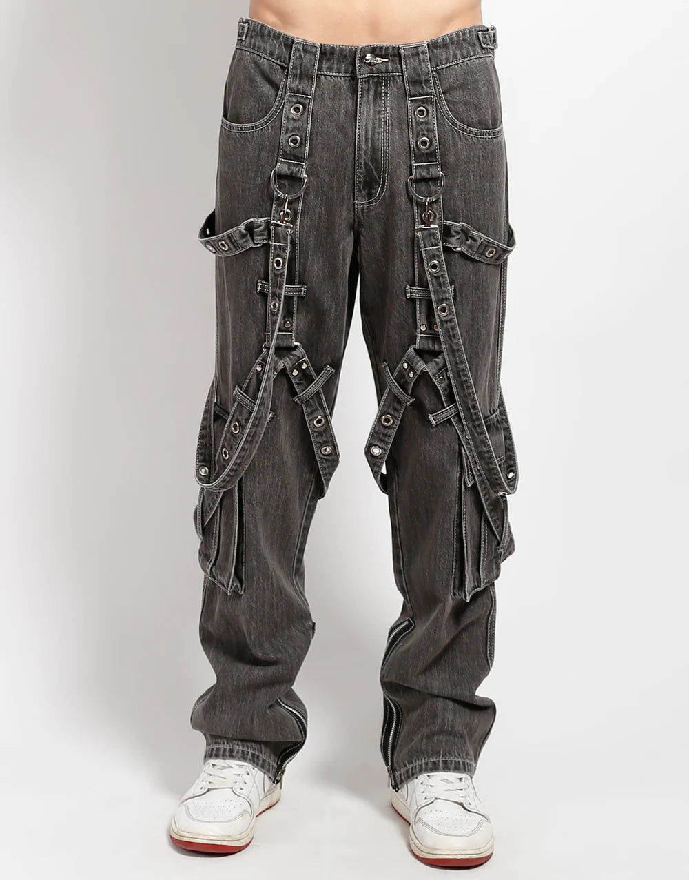 Tripp NYC - X-STRAP PANT FOG WASH DENIM – Thirteen Vintage