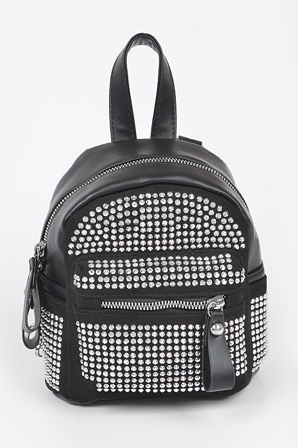 Backpacks Rhinestones New, Black Backpack Rhinestone