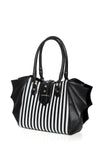 Annabelle Winged Blk/Wht Handba