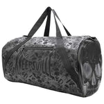 Skull Black Barrel Duffle Bag