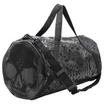 Skull Black Barrel Duffle Bag