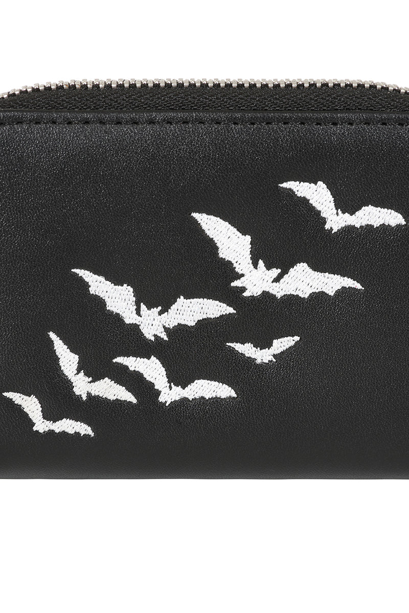 Bat Zip Around Small Wallet