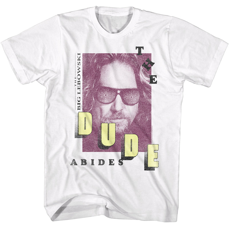 Big Lebowski Dude Abides Wht