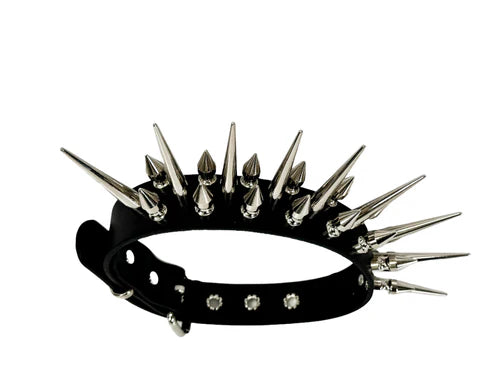 CH 3 Row Pin Tall Spike Choker