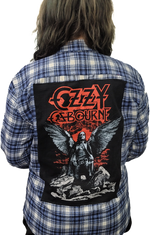 Blue Ozzy wings Custom Flannel