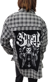 Blk/Wht Ghost Custom Flannel