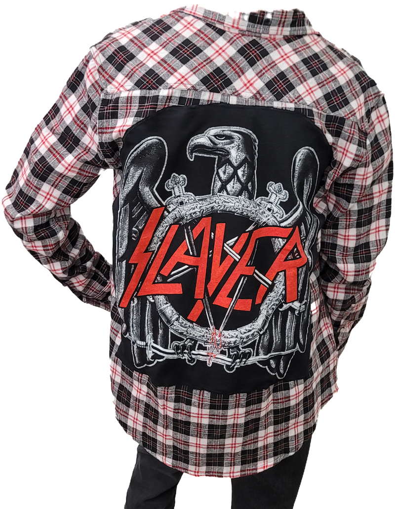 Slayer Red/White Custom Flannel