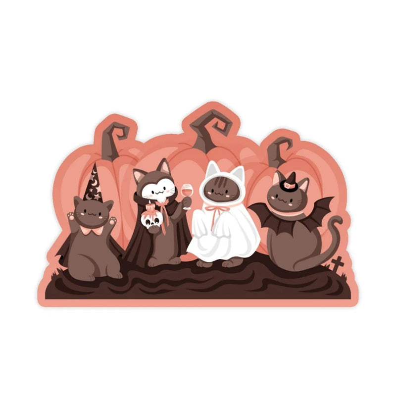 Cute Halloween Cats Sticker