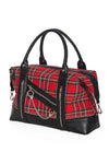 Edwards Red Tartan Travel Bag