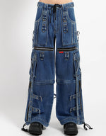 Indigo Blue Denim X-Strap Pant