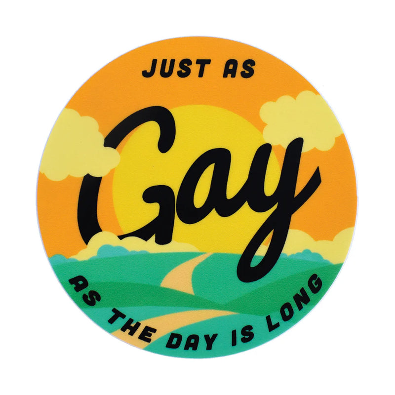 Just As Gay Sticker