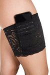 Lace Garter W/Pocket-black