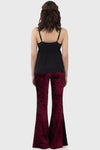 Laced Death Burgundy Flares