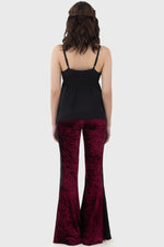 Laced Death Burgundy Flares