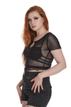 Moody Melody Mesh Top