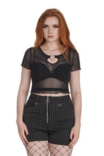 Moody Melody Mesh Top