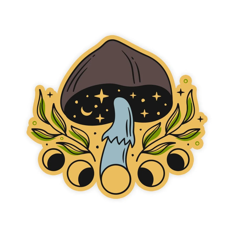 Mushroom Moon Sticker