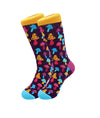 Mushroom Socks Trippy blue toe