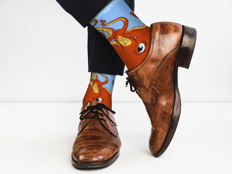 Octopus Orange Socks