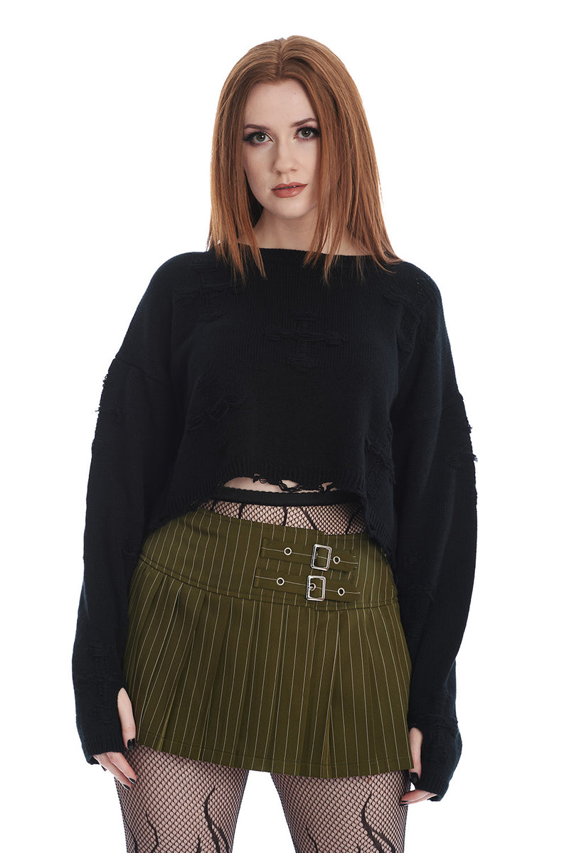 Onyx Bow Sweater Blk