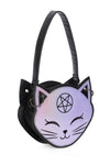 Pochi Cat Lilac Shoulder Bag