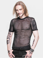 Punk Mesh Short Sleeve T-Shirt