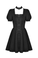 Punk Rock Buckle Lace Up Dress