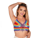 Rainbow Crochet Top