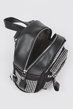 Rhinestone Backpack Black