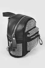 Rhinestone Backpack Black