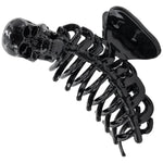 Skeleton Ribcage Blk Claw Clip