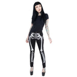 Skeleton Skinny Jeans (White)