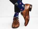 Skull & Flowers Sock