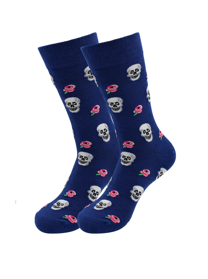 Skull & Flowers Sock