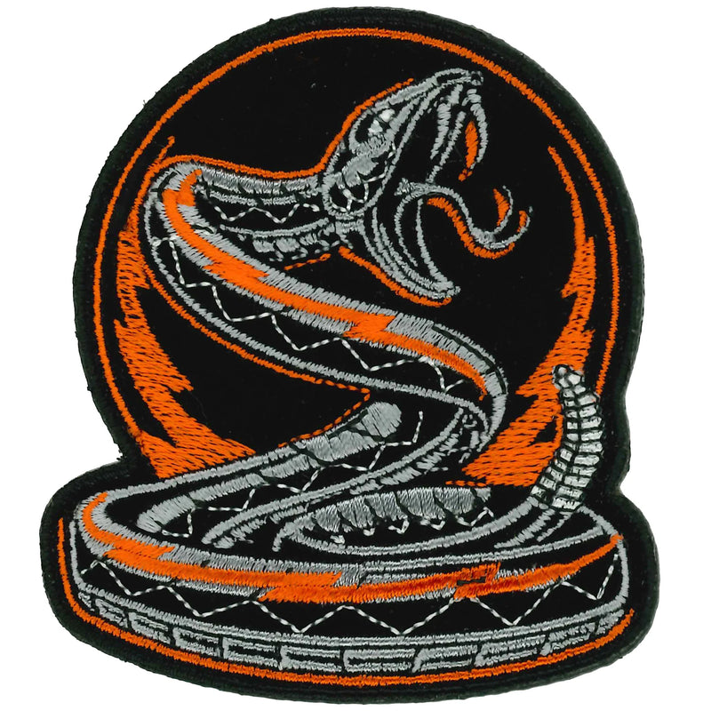 Snake Coiled orange/blk