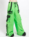 Space Out Nylon Pant-Neon Lime