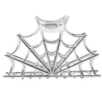 Spider Charm Web Clip Silver