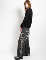 Super Skull Denim Pant Grey Sku