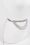 Symmetric Chain Belt Silver