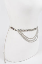 Symmetric Chain Belt Silver