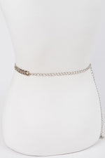 Symmetric Chain Belt Silver