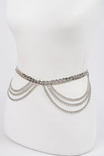 Symmetric Chain Belt Silver