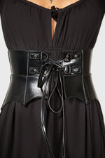 Wetland Bat Peplum Corset