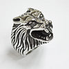 Wolf Head Medium Size Ring