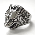 Wolf Head Medium Size Ring