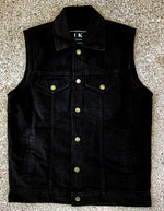 (Battle Vest) Black Denim Vest