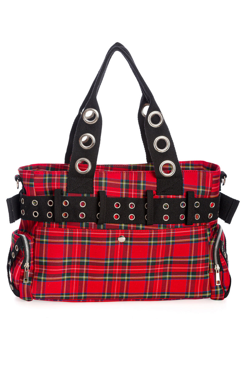 AMY 8 CHAN New York Red Plaid Oversized Bag Purse Handbag Limited Edition |  eBay