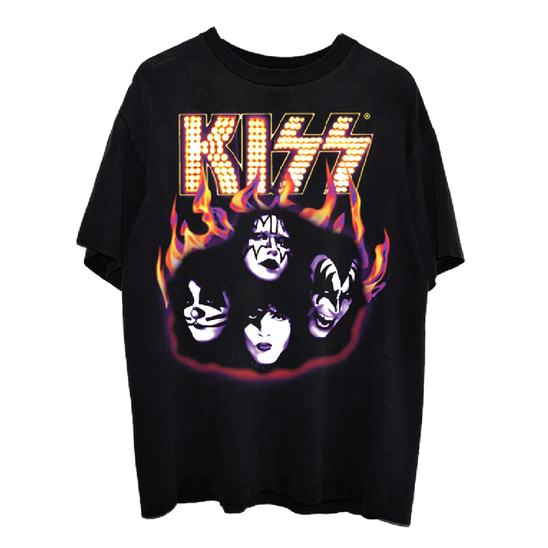 Kiss Airbrush Flames Logo Group