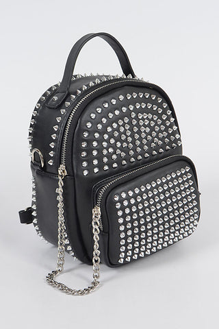 Mini hotsell backpack studded