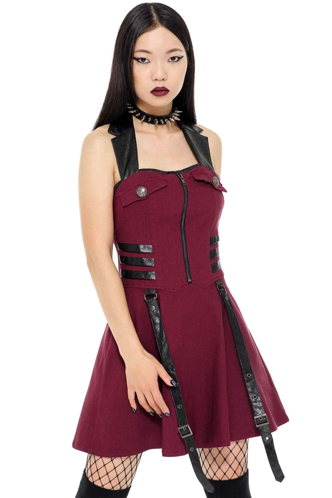 Psy-Ops Halter Dress Blood – ShirtsNThingsAZ